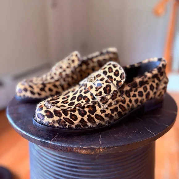 Roberto Cavalli Jaguar Print Penny Loafers